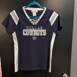 NFL Ladies Navy and White Cowboys Jersey